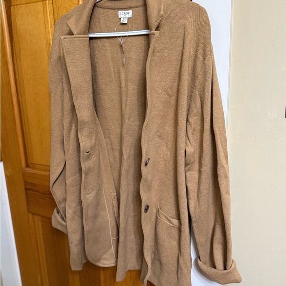 J. CREW Camel Sweater Blazer, NWT 3XL - Picture 4 of 6